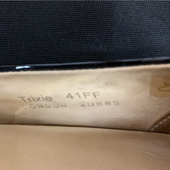 Ziera Refined Comfort Black Patent Heel Shoes Trixie 41FF approx.US 10.5 - Picture 3 of 10